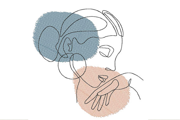 Abstract Woman One Line Art Embroidery Review