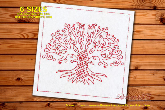 Artistic Tree of Life Redwork Review