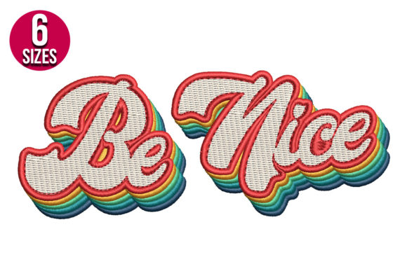 Be Nice Retro: A Designer's Take on This Sweet Machine Embroidery Design