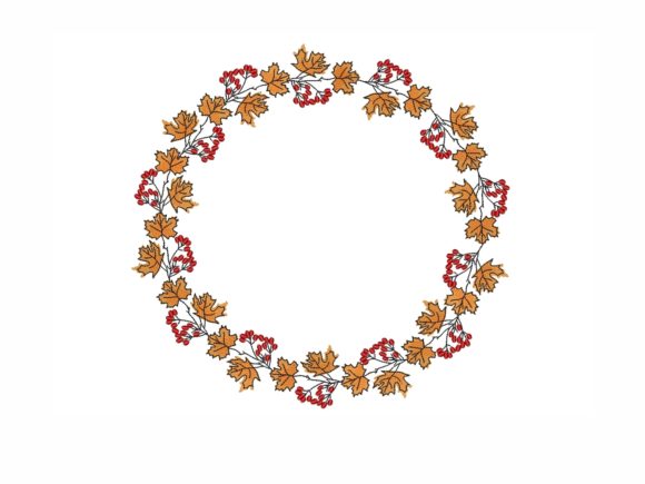 Fall Wreath Embroidery Design Review