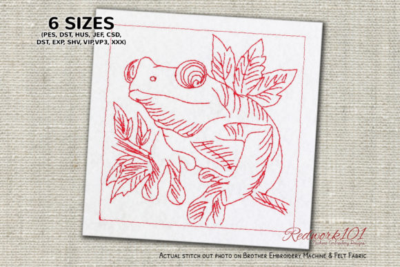 Frog with Big Eyes Embroidery Review