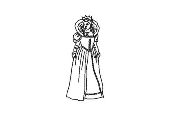 Handdrawn Queen: The Perfect Holiday Embroidery Design