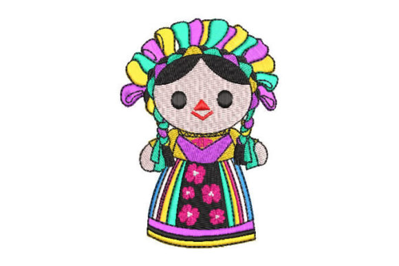Mexican Doll for Children Embroidery Review