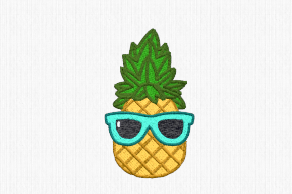 Pineapple with Sunglasses Embroidery Design Review