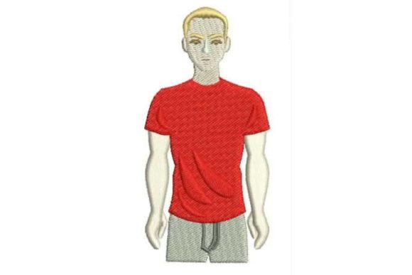 Red T-shirt Embroidery for Seasonal Creations