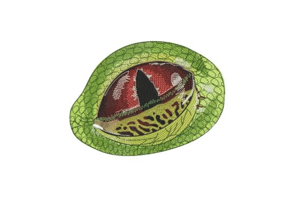 Reptile Eye: A Bold Choice for Seasonal Embroidery Collections
