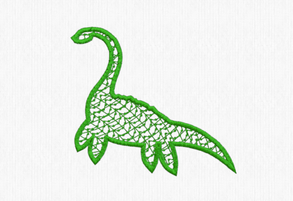 Scaly Swimming Dinosaur Embroidery Review