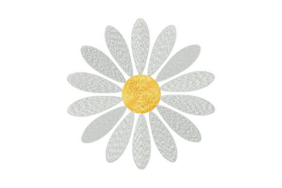 Simple Single White Daisy Embroidery Review
